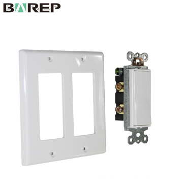 YGC-011 Placa de pared de corriente eléctrica con interruptor abatible con enchufe